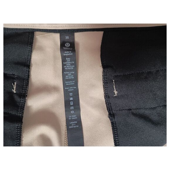 Lululemon Pants 38 Mens Beige Abc Commission Chino Classic Polyester Comfort - Picture 4 of 6